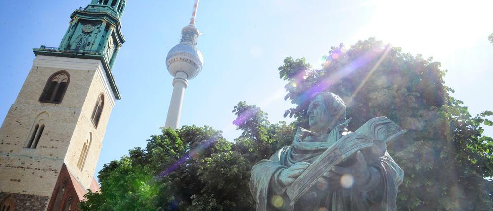 Unweit der Marienkirche wurde der Scheiterhaufen zusammengetragen.