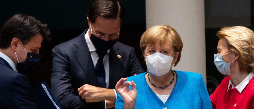 Bundeskanzlerin Angela Merkel beim EU-Gipfel in Brüssel.
