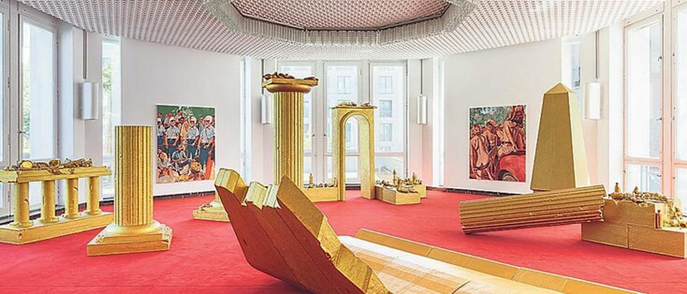 „Mourning for a World of Rubbish“ heißt diese Installation von John Miller im Schinkel Pavillon.