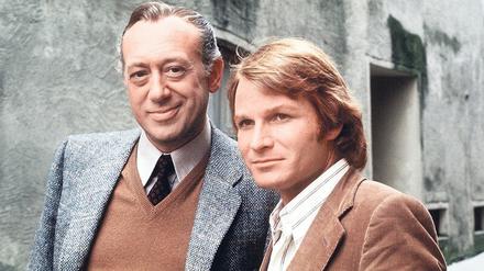 Exportschlager: „Derrick“ mit Horst Tappert (li.) und Fritz Wepper lief in 102 Ländern weltweit. Seine Zeit in der Waffen-SS hatte Tappert jedoch verschwiegen. 