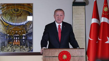 Präsident Recep Tayyip Erdogan nutzt die Hagia Sophia für seine Politik.