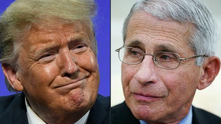 Donald Trump (links) und Anthony Fauci.
