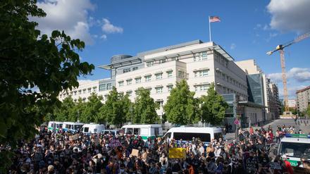 Derzeit ohne Hausherr: die US-Botschaft in Berlin. 
