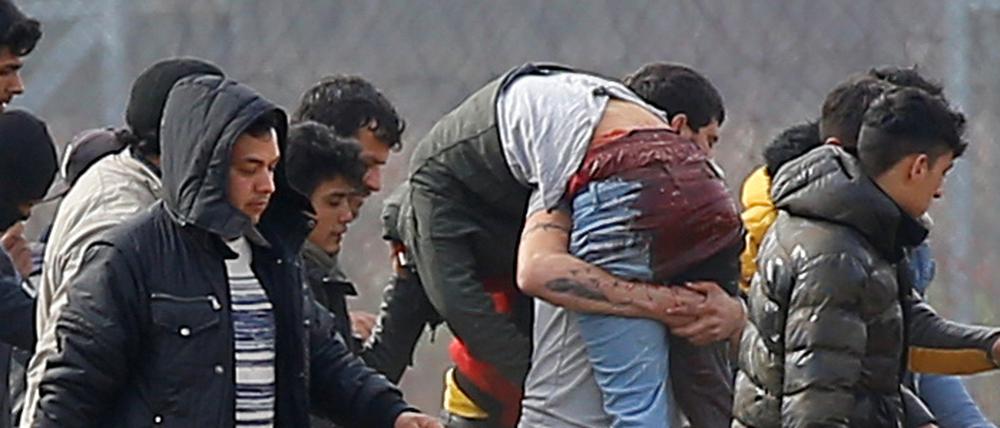Geflüchtete unterwegs in der Türkei