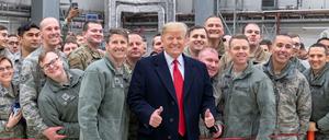 Der US-Truppenabzug aus Deutschland soll kommen: US-Präsident Donald Trump in Ramstein