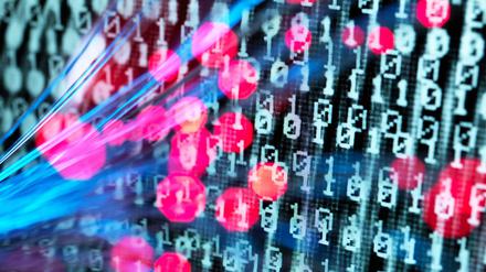 Cyber Attack, Virusangriff auf einen Computer.