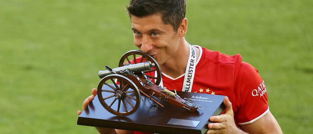 Ausgezeichnet: Robert Lewandowski gewann die Torjägerkanone in der Bundesliga.