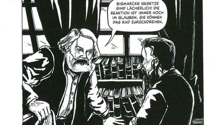 Vordenker: Marx und Engels in einer Szene aus „Engels. Unternehmer und Revolutionär“.