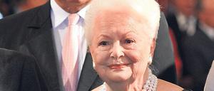 Legende der Traumfabrik: Olivia de Havilland bei der Verleihung der Légion d'Honneur 2010 in Paris.