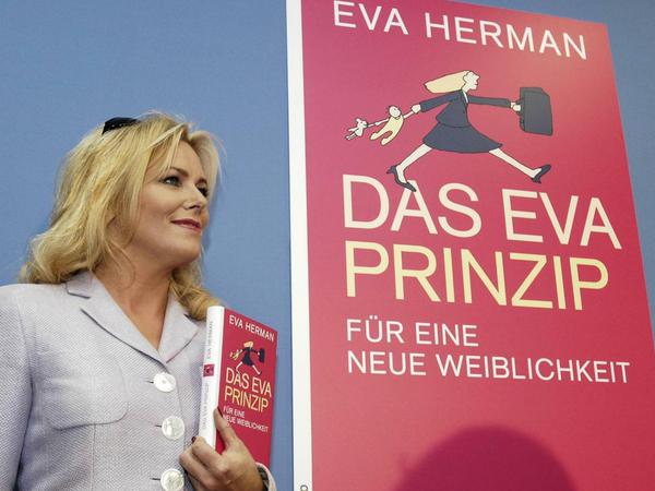 Eva Herman bei der Vorstellung ihres Buches "Das Eva Prinzip".