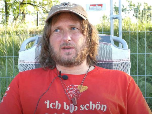 Stephan Bergmann, Pressesprecher von „Querdenken 711“.
