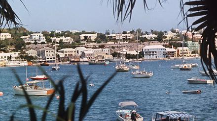Blick auf den Jachthafen von Hamilton, der Hauptstadt der Bermuda-Inselne.