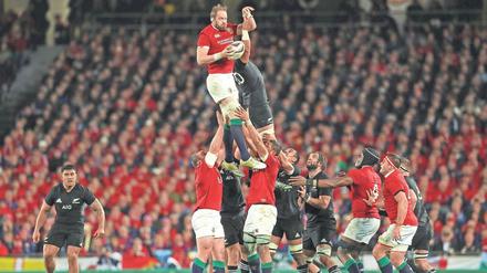 Obenauf. Zuletzt tourten die Lions 2017 durch Neuseeland. Foto: Lynne Cameron/Imago