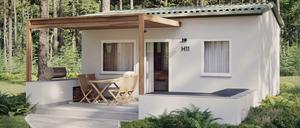 Unternehmerin Jasmin Taylor hat die Seelandhaus-Resorts in Neuendorf am See in Spreewald gebaut. Erholung in Deutschland liegt wegen der Coronakrise im Trend.