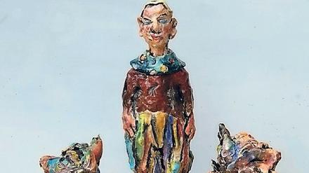 Glasierter Geselle. Keramik von Caro Stark.