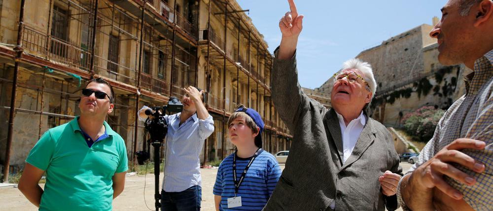 Alan Parker (zweiter von rechts) in Malta beim Valletta Film Festival 2016.
