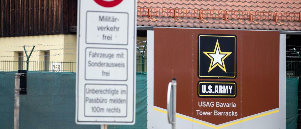 Auch die Oberpfalz würde unter einem Abzug leiden. Eingang zum US-Truppenübungsplatz in Grafenwöhr.