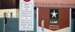 Auch die Oberpfalz würde unter einem Abzug leiden. Eingang zum US-Truppenübungsplatz in Grafenwöhr.