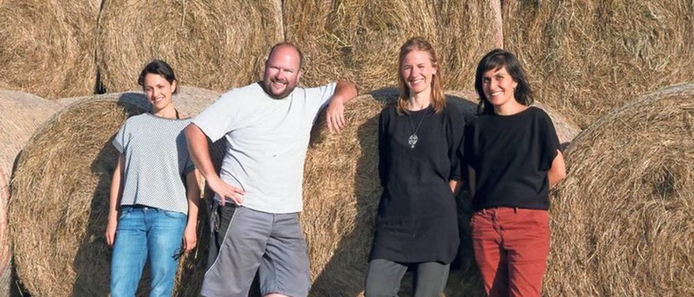 Ein Team für die Biodiversität: Marlene Bruce, Carlo Horn, Swenja Rosenwinkel, Miriam Boyer.