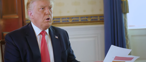 US-Präsident Donald Trump redet sich im Axios-Interview zu Corona um Kopf und Kragen.