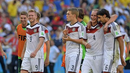 Da waren sie auf ihrem Karrierehöhepunkt. Schürrle (Nummer 9) und Höwedes (4) während der WM 2014.