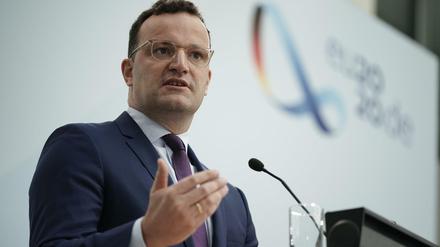 Bundesgesundheitsminister Jens Spahn (CDU) bei der Pressekonferenz am Donnerstag.