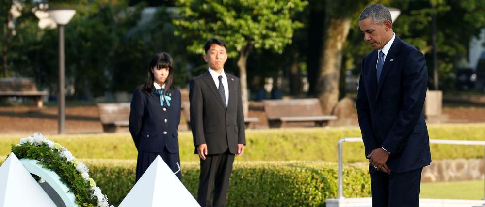 US-Präsident Barack Obama bei seinem historischen Besuch im Mai 2016 in Hiroshima.