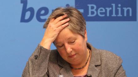Schwere Zeiten: Katrin Lompscher (Linke).
