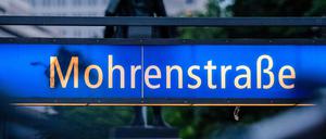 Der Eingang der U-Bahn-Station Mohrenstraße.