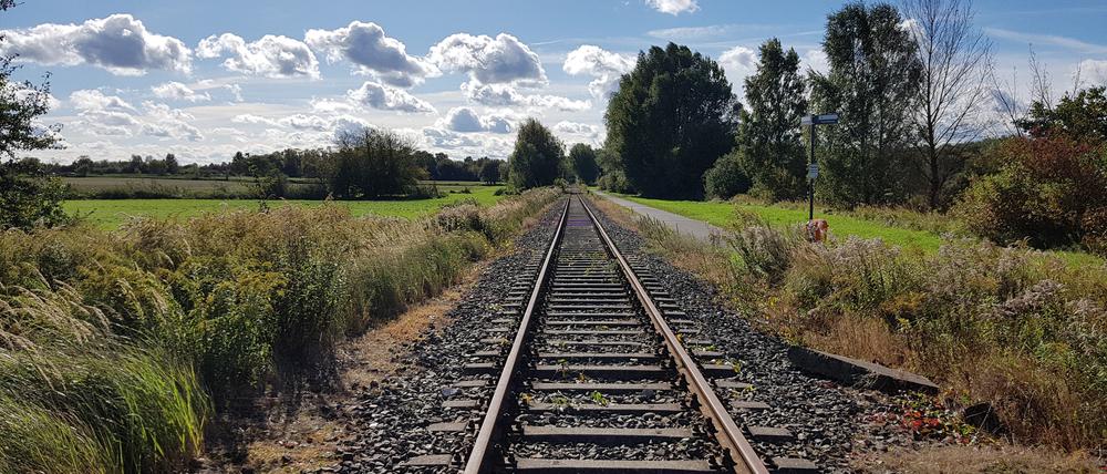 Die Heidekrautbahn bei Blankenfelde. In einigen Jahren sollen hier Regionalzüge fahren.