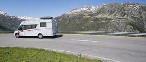 Mit Wohnmobilen kann man auch Berglandschaften gut erkunden. 