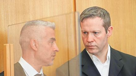 Tödlicher Schuss. Stephan Ernst (rechts) legt in der Verhandlung das Geständnis nicht selbst ab. 