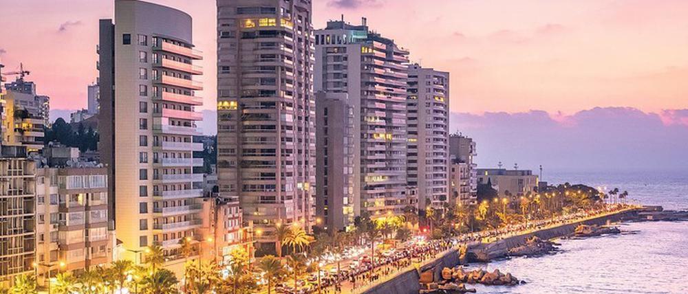 Vergangene Pracht. Die Corniche-Promenade in Beirut vor der Explosion.
