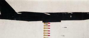Vostells Assemblage "B 52 (Lippenstiftbomber)"