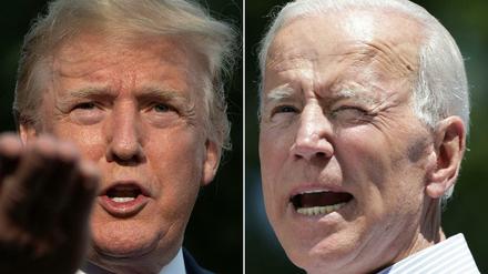 Politische Gegner: Donald Trump und Joe Biden kämpfen um den Platz im Weißen Haus. 