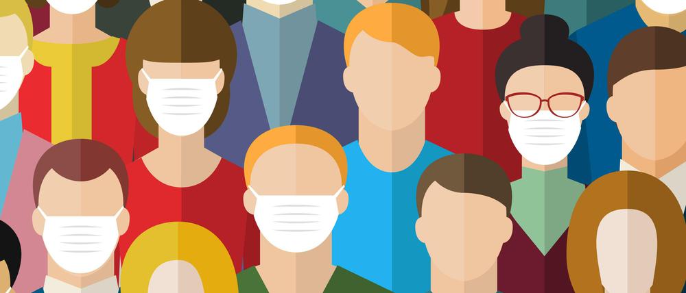 Wer die Maske trägt, schützt alle, die sie nicht tragen, aber nicht sich selbst vor denen, die sie verweigern. Es gibt keinen Kompromiss.