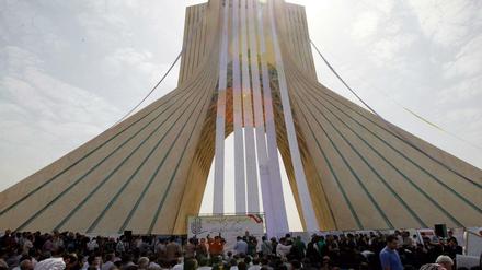 Auf dem Azadi Platz in Teheran.