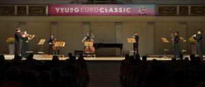 Trotz widriger Umstände. Mitglieder des Bundesjugendorchester führen Beethoven auf.