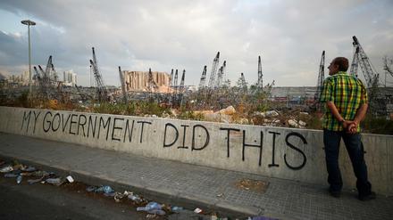Für die Zerstörung Beiruts ist die Regierung verantwortlich, da sich sich die Einwohner sicher.