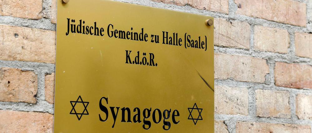 Symbolort antisemitischer Gewalt. Am 9. Oktober 2019 wurde die Synagoge in Halle Ziel eines Anschlags.