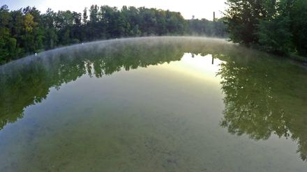 Der Berliner Teufelssee. Hier ertrank am Samstagmorgen ein Mann.
