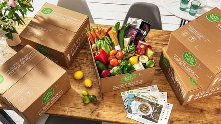 So sehen die Kochboxen von Hellofresh aus. 