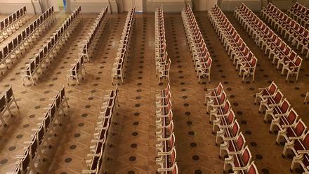 Im Konzerthaus am Gendarmenmarkt dürfen aktuell nur 25 Prozent der Plätze besetzt werden.
