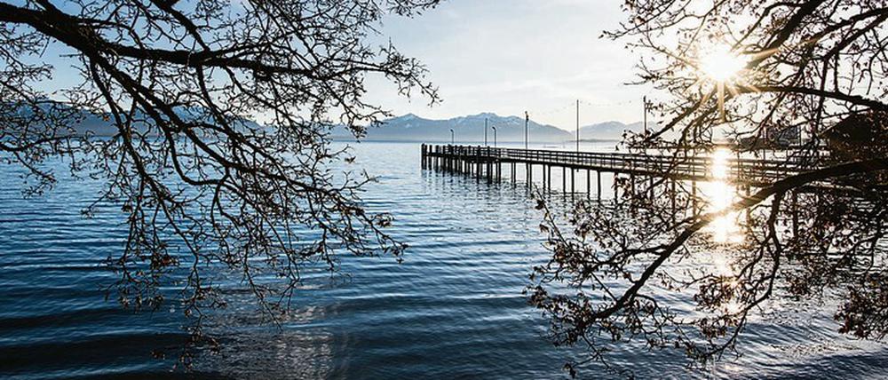 Kindheitserinnerung. Ab in das kühle Nass des Chiemsees.