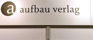 Der Stand vom Aufbau Verlag 2015 auf der Buchmesse in Leipzig