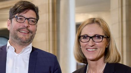 Berlins Justizsenator Dirk Behrendt (Grüne) und Generalstaatsanwältin Margarete Koppers. 