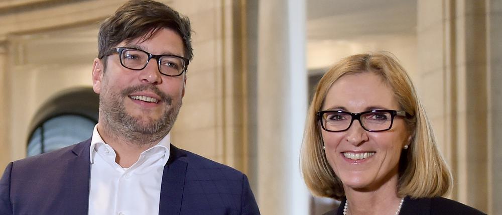 Berlins Justizsenator Dirk Behrendt (Grüne) und Generalstaatsanwältin Margarete Koppers. 