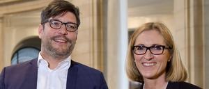 Berlins Justizsenator Dirk Behrendt (Grüne) und Generalstaatsanwältin Margarete Koppers. 