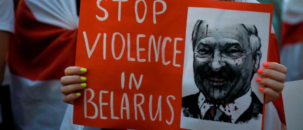 In Belarus kommt es wegen der von Fälschungsvorwürfen überschatteten Präsidentenwahl zu Protesten.