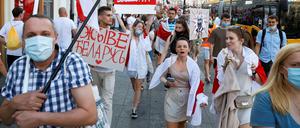 Seit der Wahl kommt es in Belarus zu Protesten.